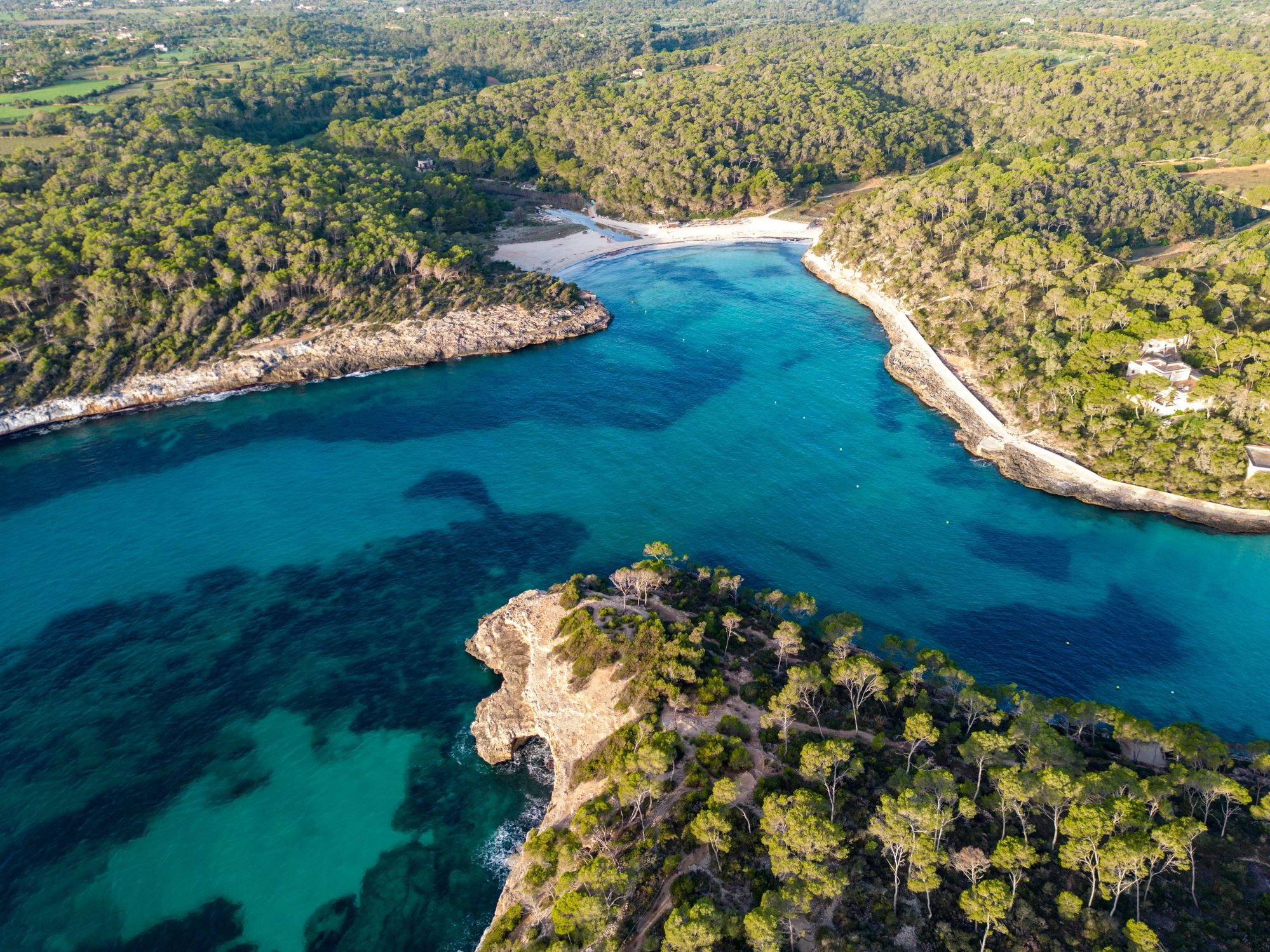 Romantic Majorca coastline at sunset for couples holiday inspiration