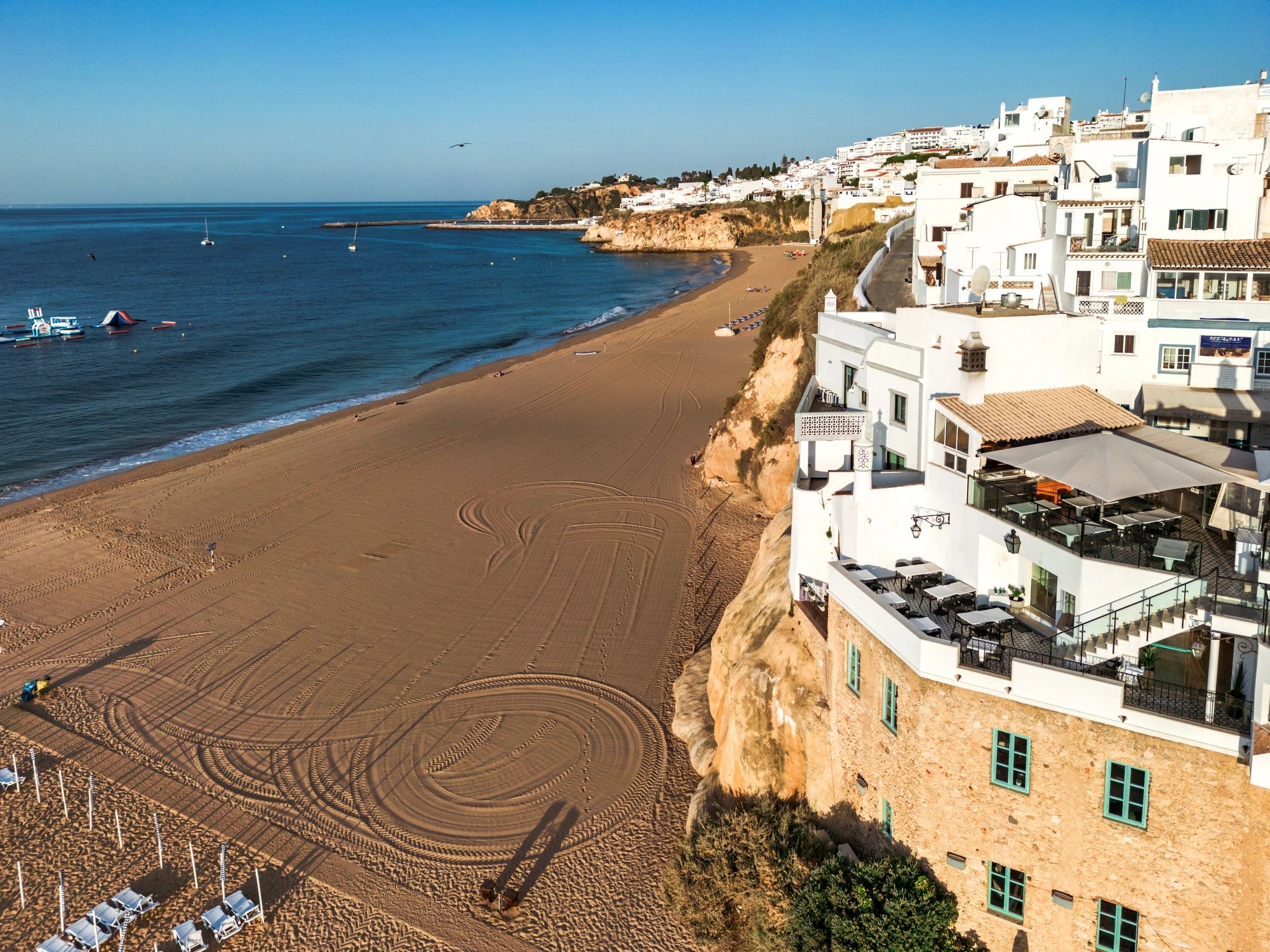 Albufeira old town on the cliffs