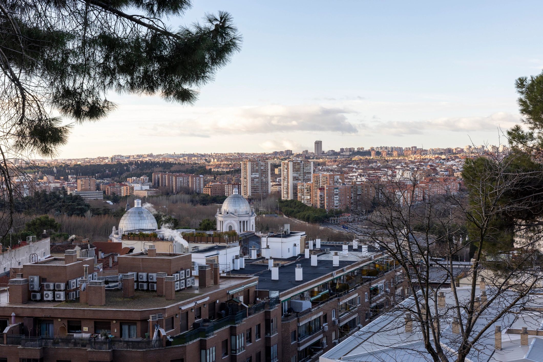Urban skyline view used for planning a European city break