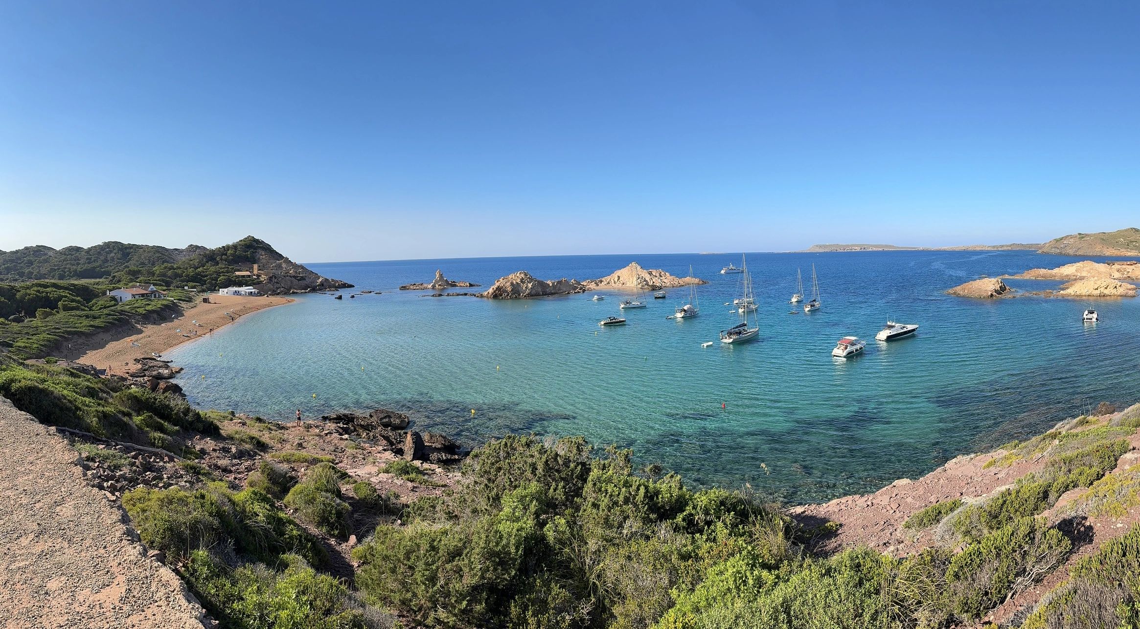 Menorca bay view near family-friendly hotel zones