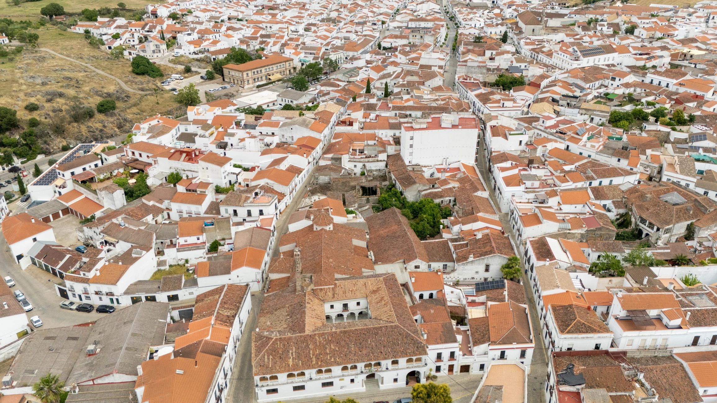 Traditional Andalusian rooftops near Seville